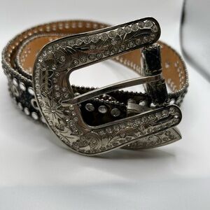 BLAZING ROXX Rhinestone Studded Camouflage Belt with Bling - Ladies Medium